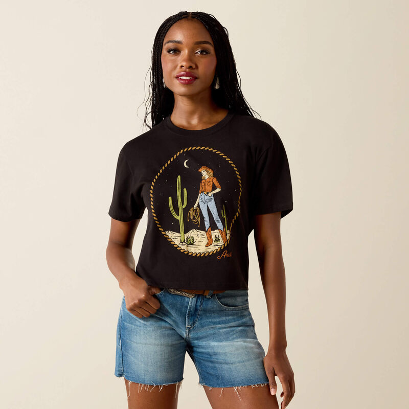 Ariat Night Sky Cowgirl T-Shirt - Black