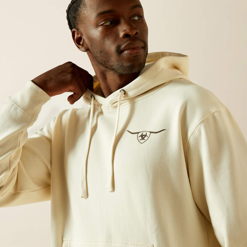 Ariat Shield Steerhead Hoodie - Oatmeal