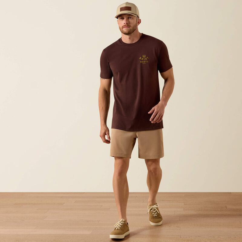 Ariat Men's Western Ropes Classic Fit T-Shirt - Puce