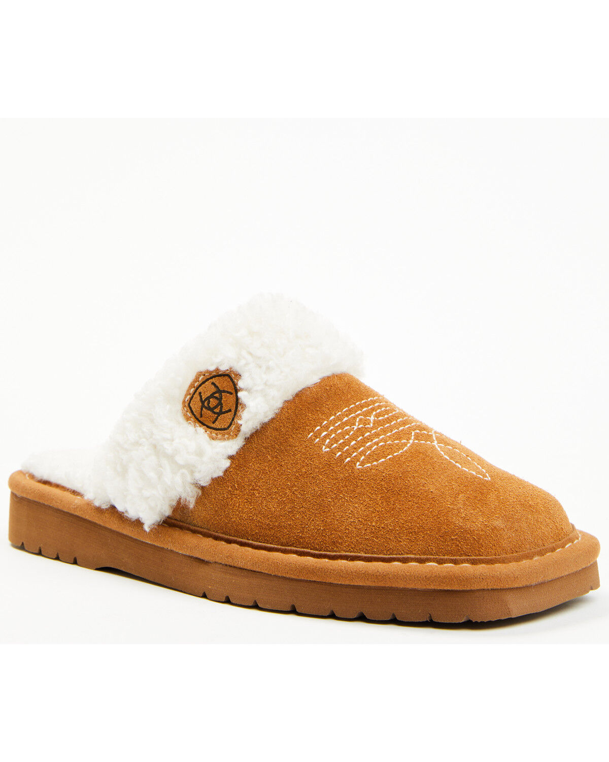 Ariat Women's Jackie Slippers - Broad Square Toe - Chestnut