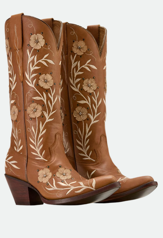 Ariat Women's Romance Western Boot Soft Honey Tan