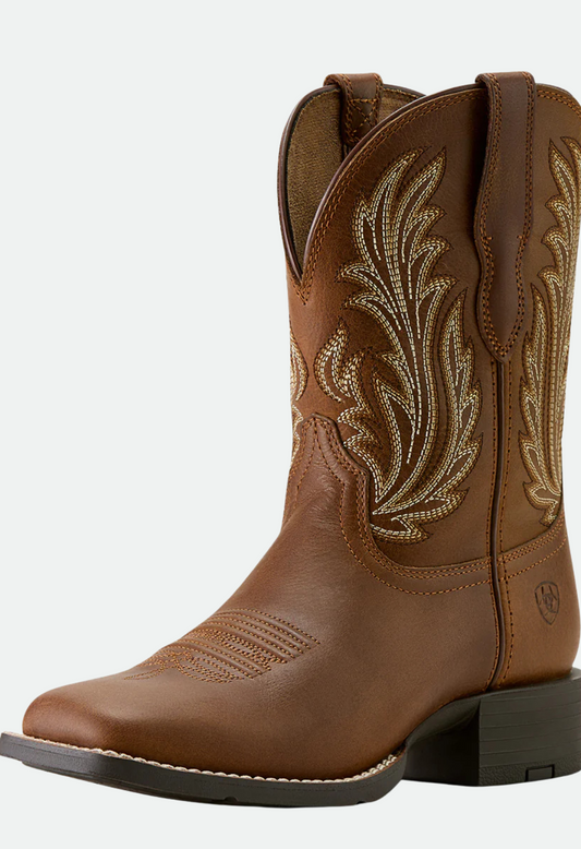 Ariat Womens Round Up Filly Western Boot - Sorrel Crunch