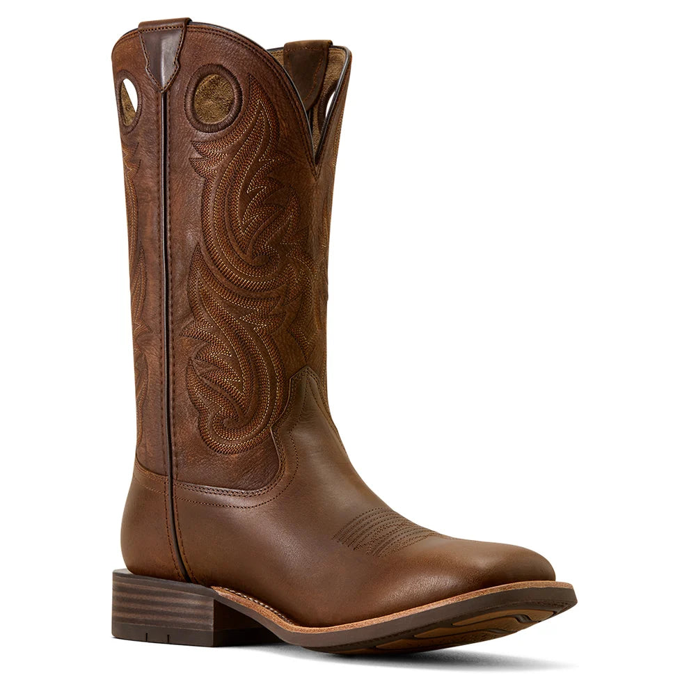 Ariat Men’s Highland Toughstock Western Boots – Distressed Brown/Tack Room Brown