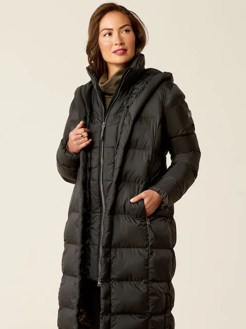 Ariat Women's Norfolk Puffa Long Insulated Coat - Black