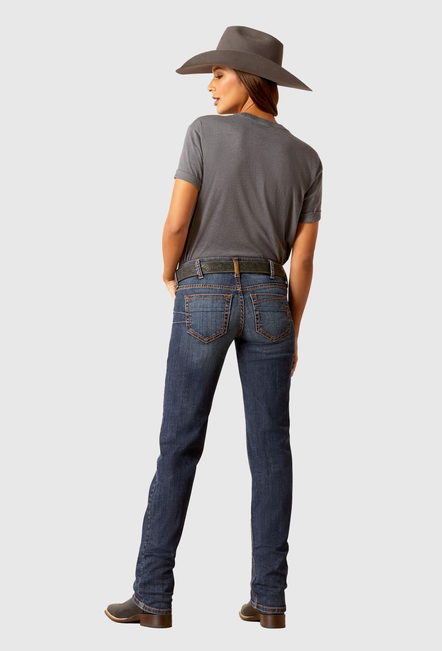 Ariat Women's R.E.A.L. Low Rise Charly Straight Leg Jean -Reg33"