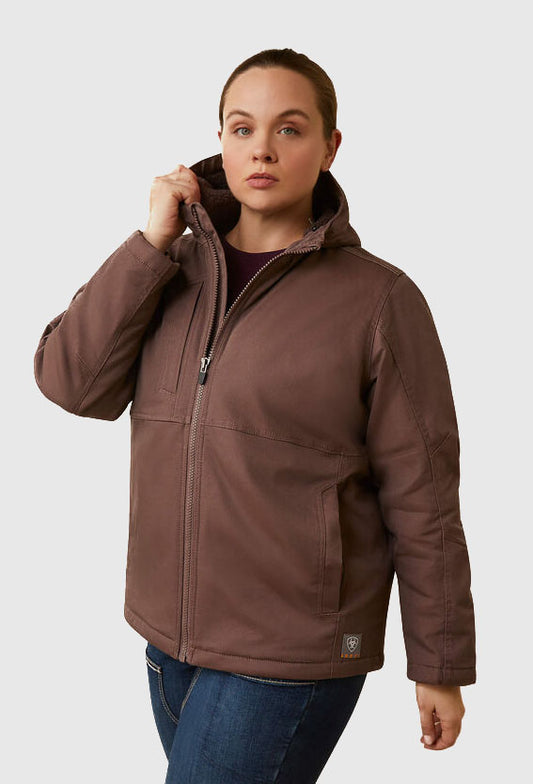 Ariat Women's Rebar DuraCanvas Insulated Jacket (Peppercorn)