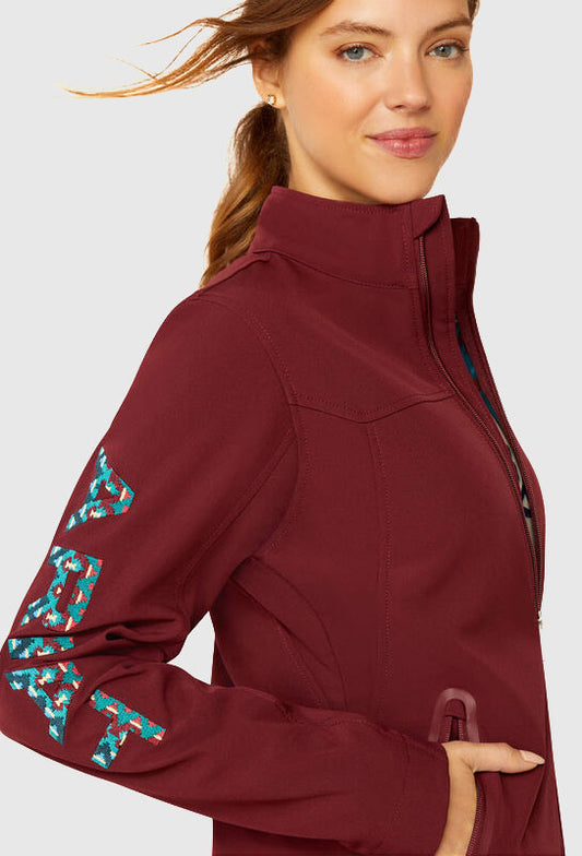 Ariat Women's New Team Softshell Jacket (Tawny Port / Baja)