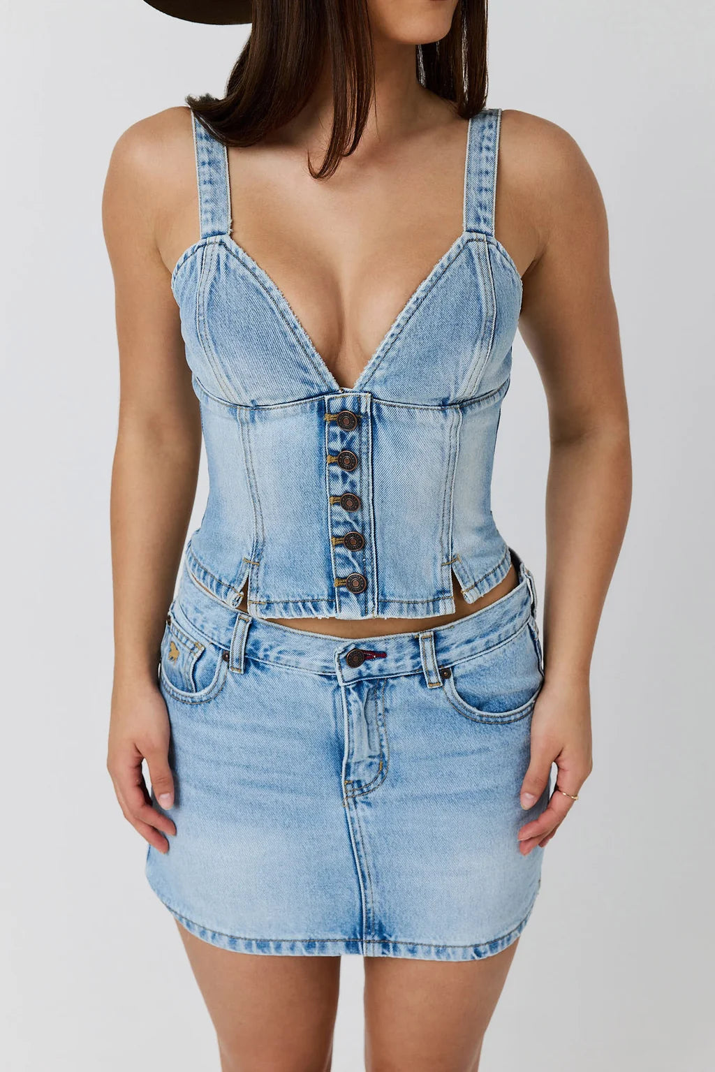 Ringers Western Asher Women's Denim Bustier Top