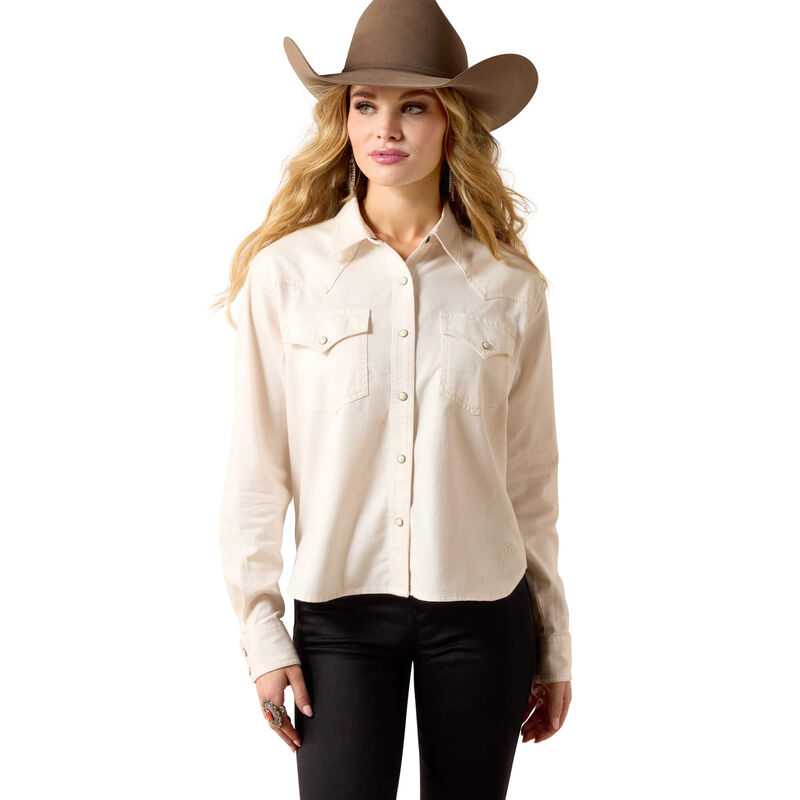 Ariat Women's Asheville Snap Shirt - Sea Salt