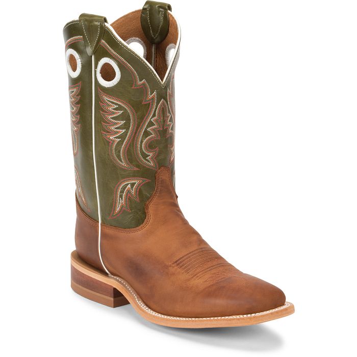 Justin Men's Austin 11" Western Boot - Cognac (Brown)