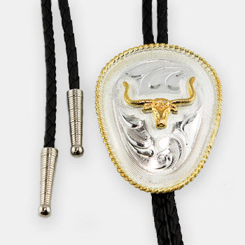Austin Accent Bolo Oval w/ Longhorn