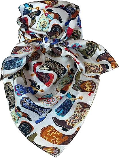 Austin Accent Silk Scarf In Cowboy