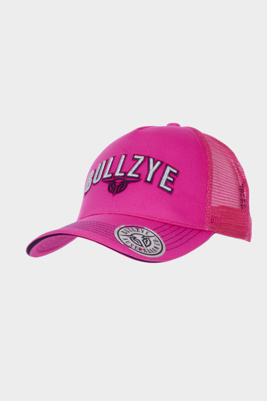 BULLZYE KIDS WARINA TRUCKER CAP- ROSE