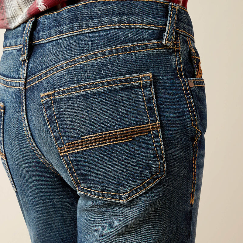 Ariat Boy's B4 Relaxed Baron Boot Cut Jean - Cyclone