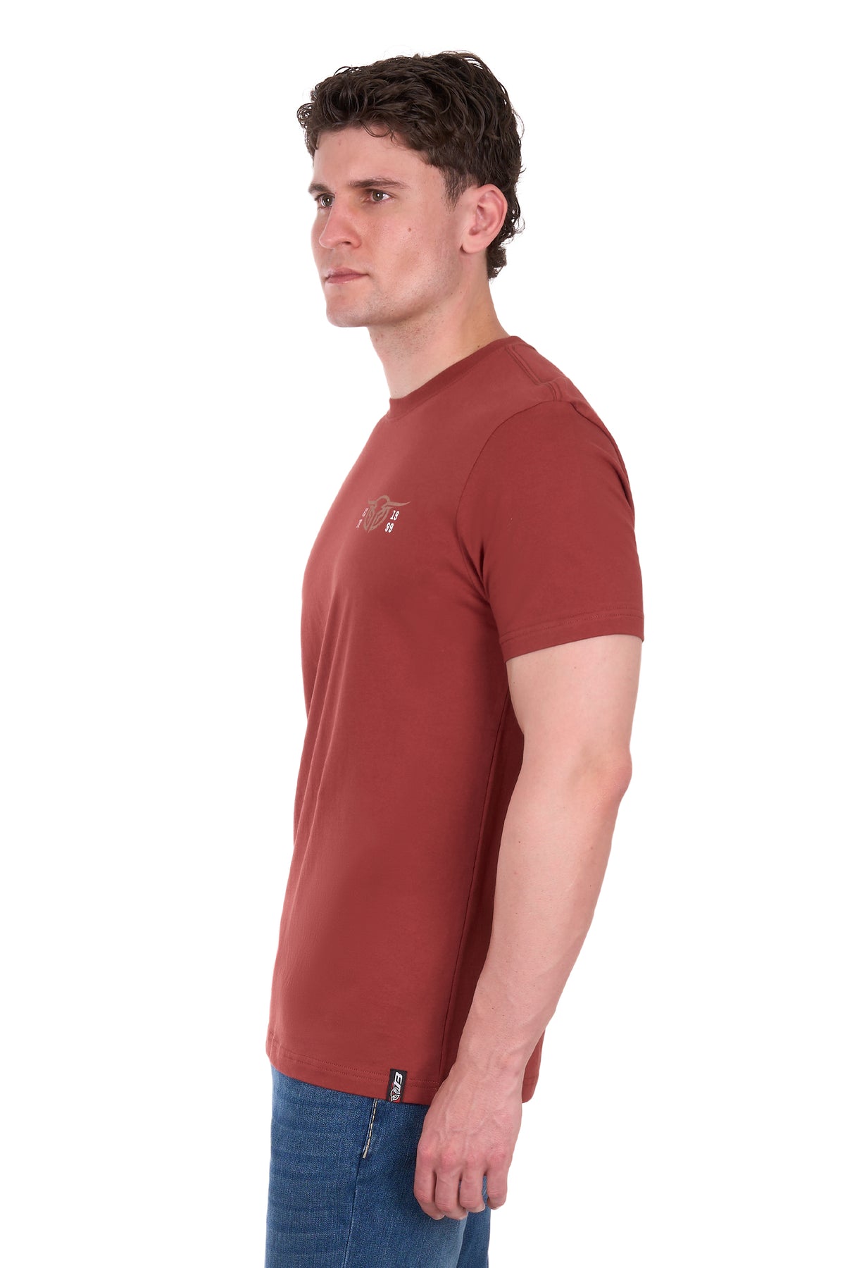 Bullzye Men’s Yale Short Sleeve Tee - Cognac