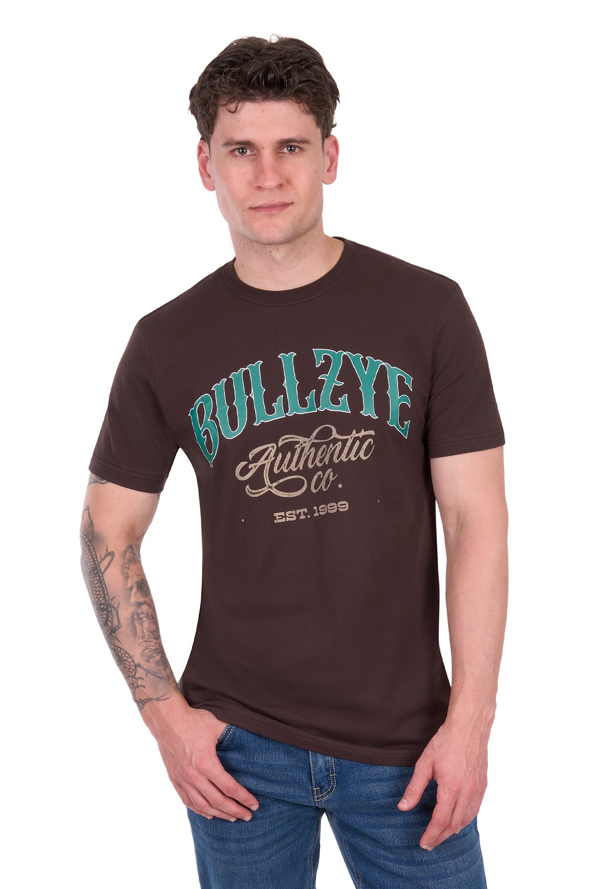Bullzye Men’s Floyd Short Sleeve Tee - Chocolate