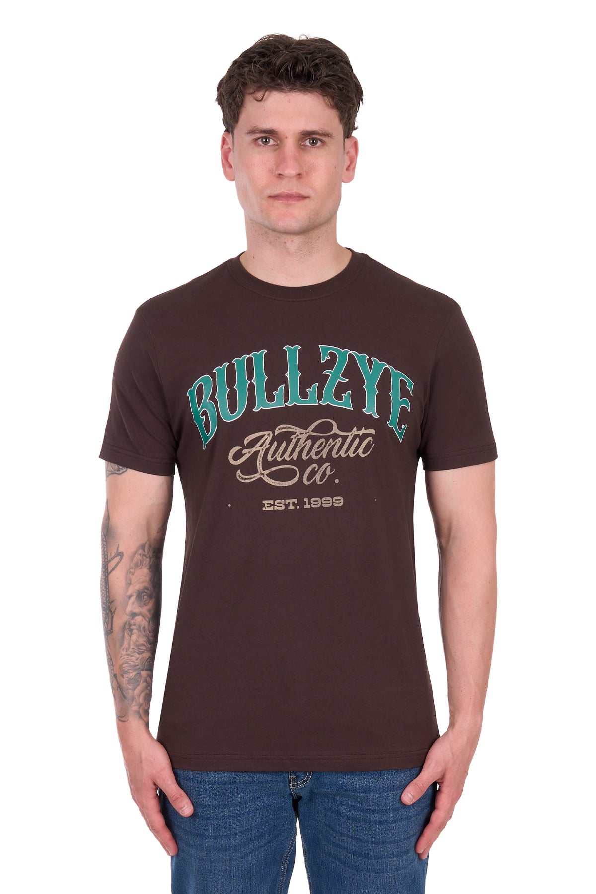 Bullzye Men’s Floyd Short Sleeve Tee - Chocolate