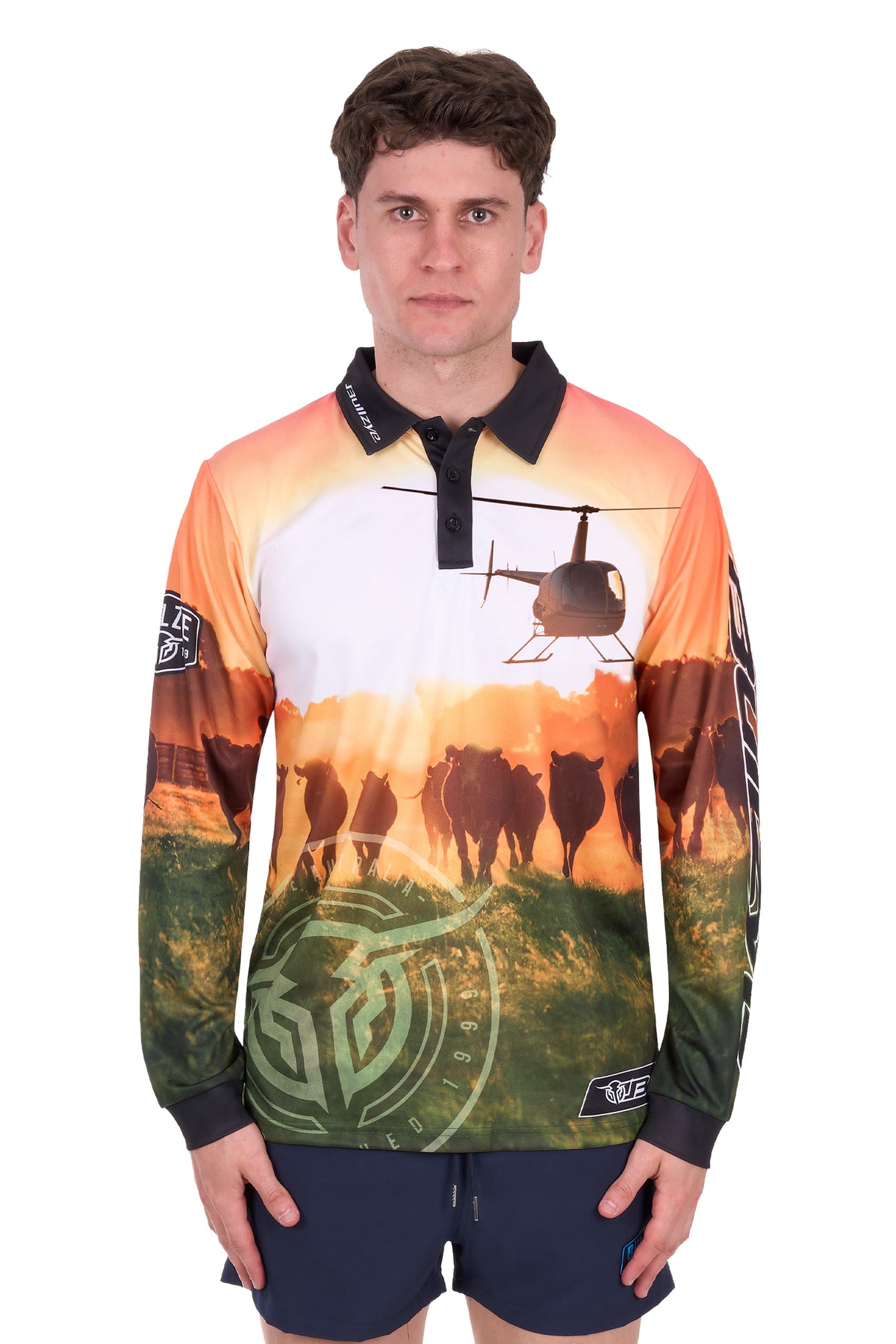 Bullzye Men’s Orion Long Sleeve Tee - Multi