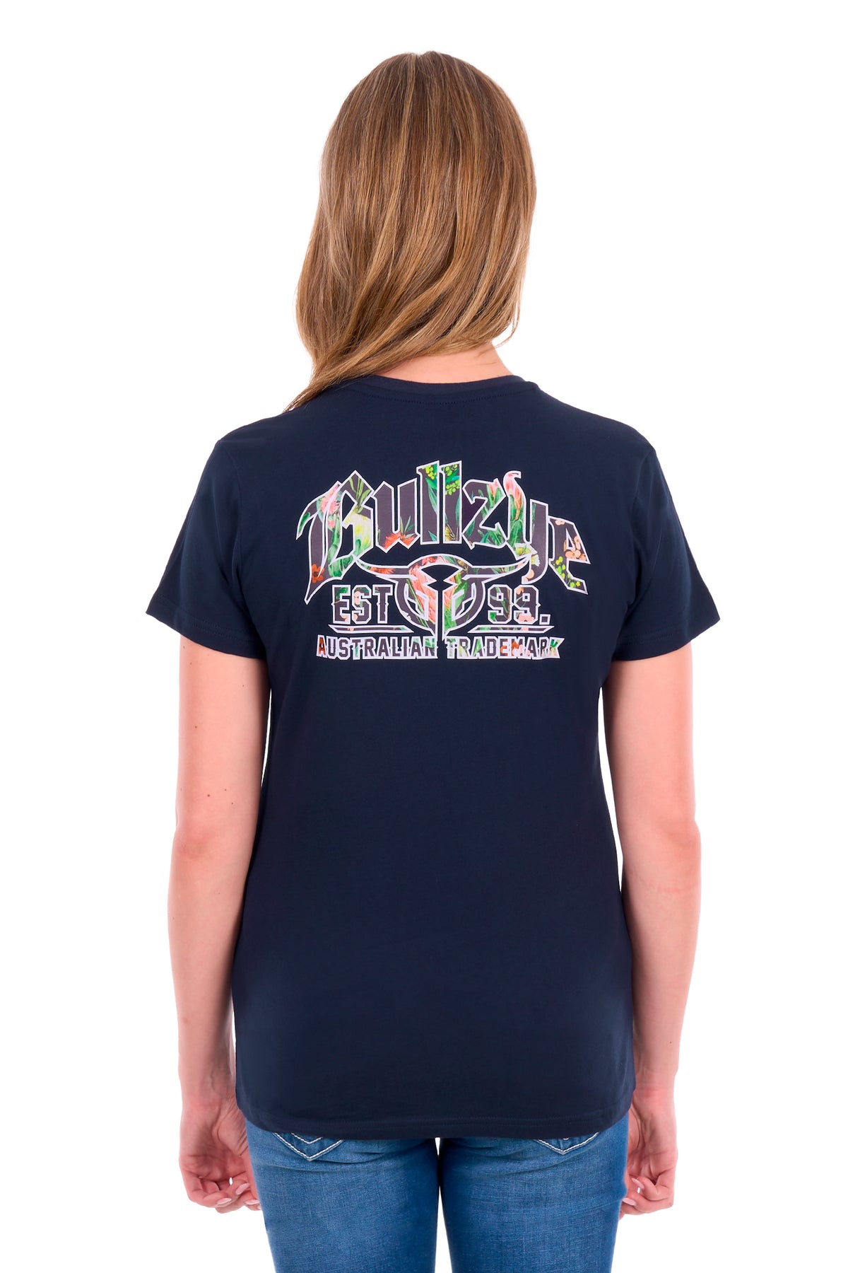 Bullzye Women’s Belle V-NK Short Sleeve Tee - Navy