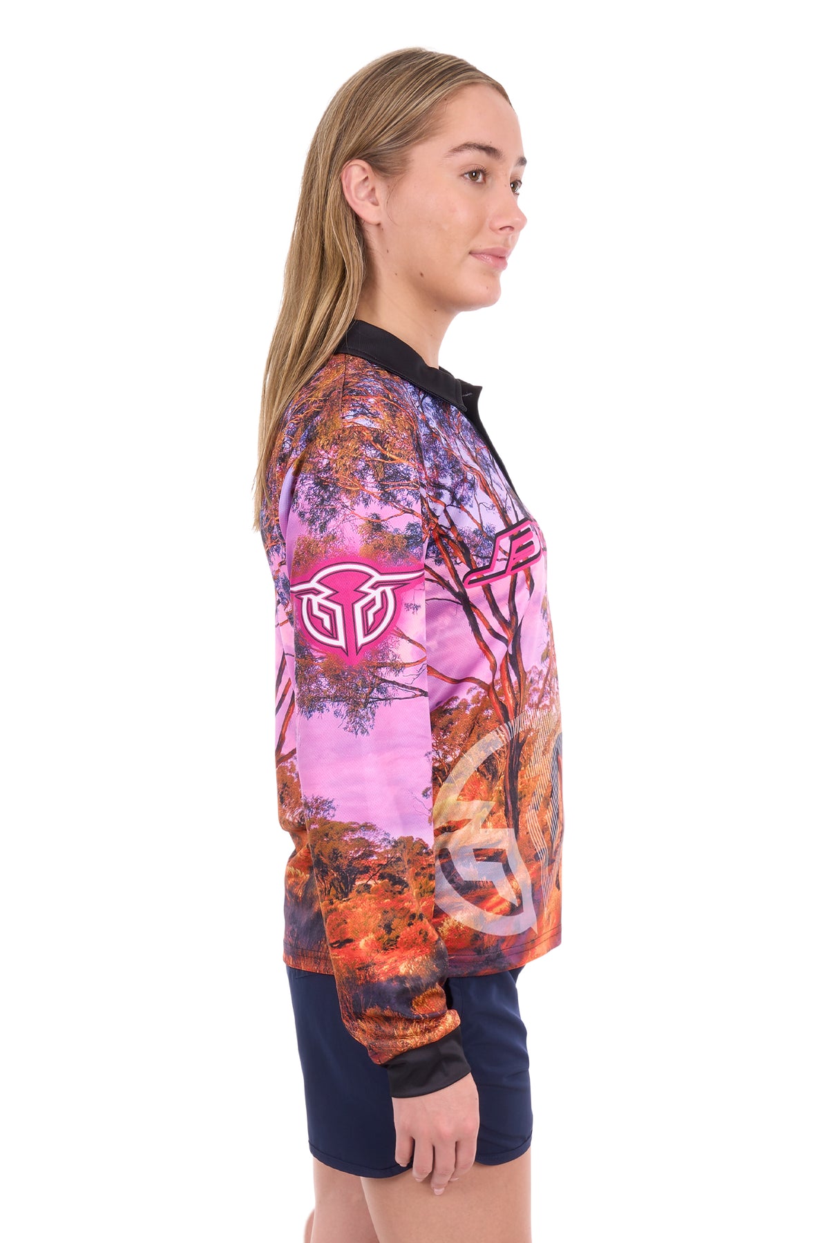 Bullzye Women’s Grazing Horse Long Sleeve Tee - Multi