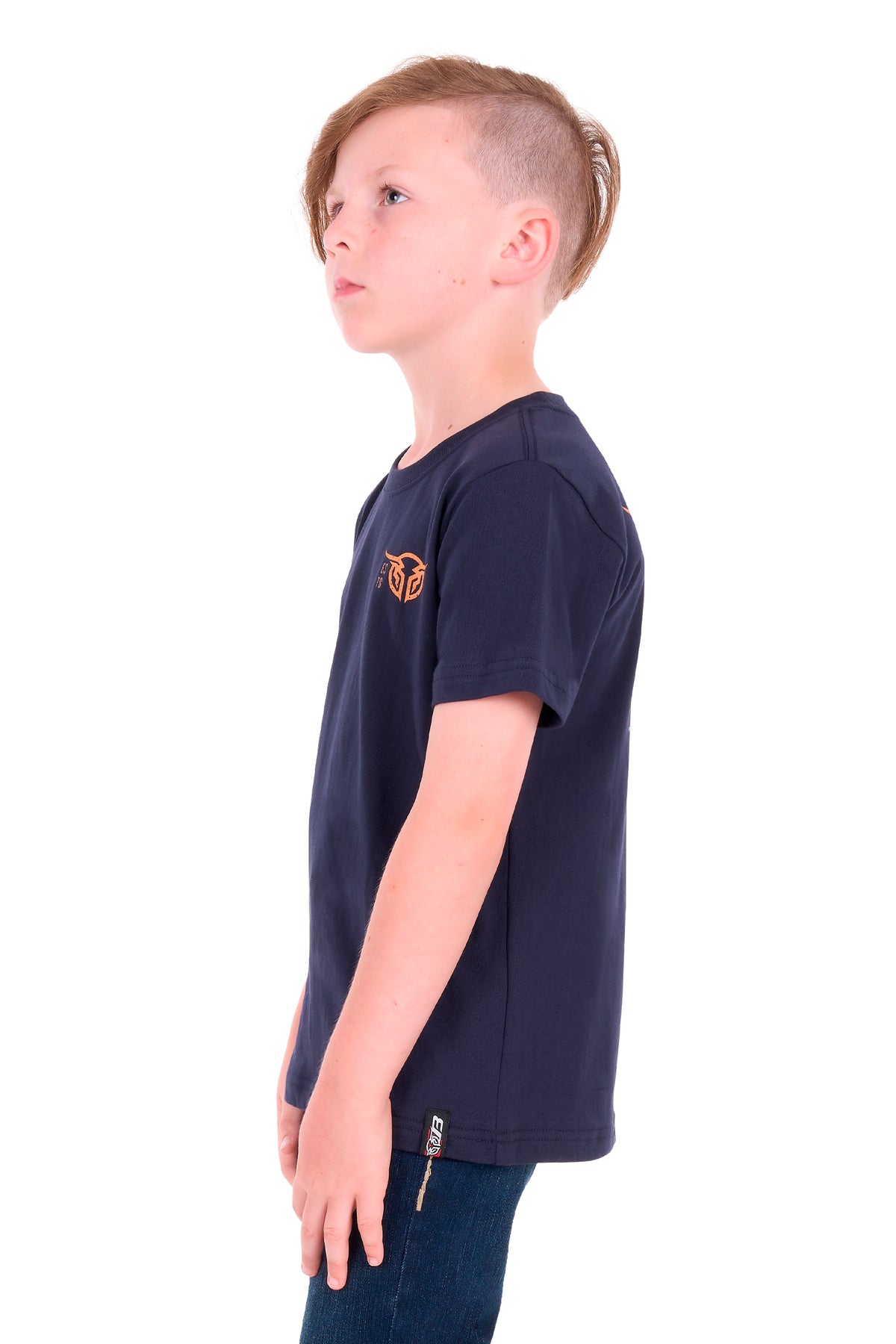 Bullzye Boys’ Yale Short Sleeve Tee - Navy