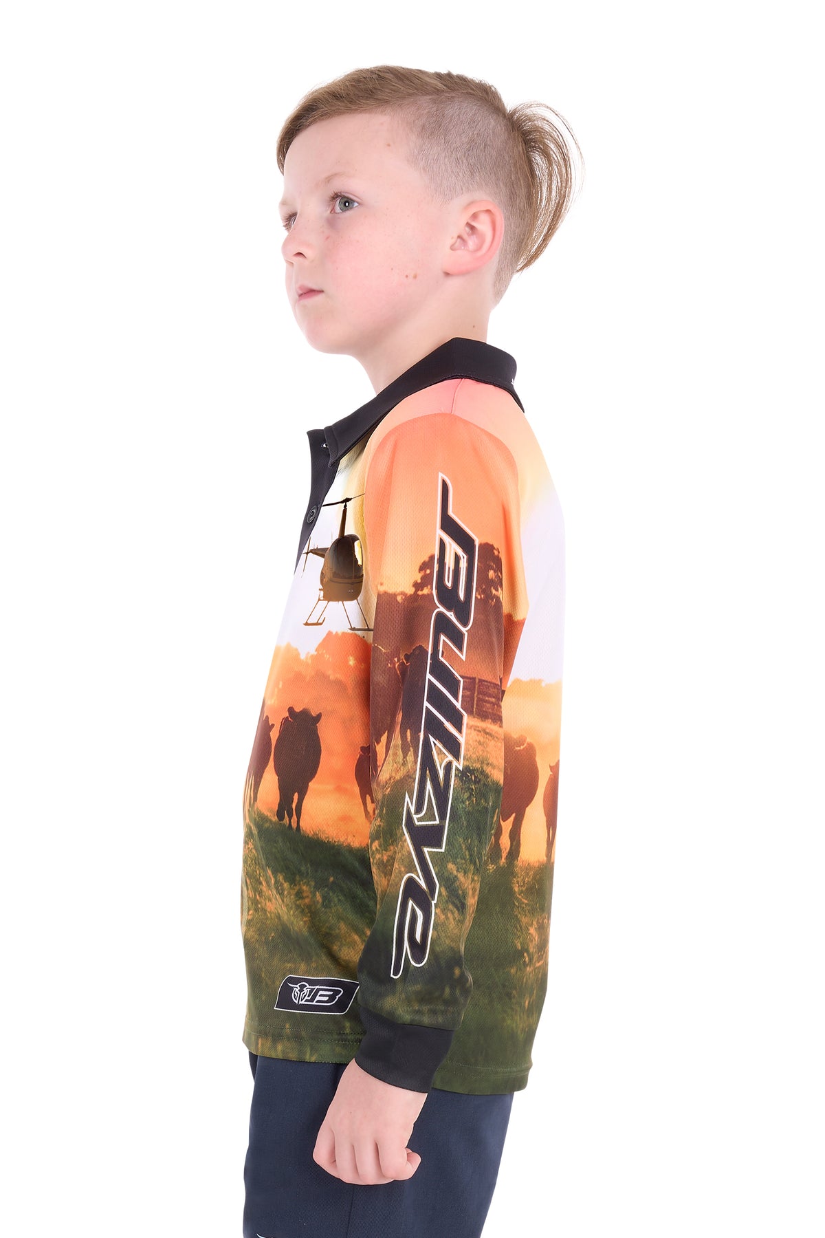 Bullzye Boys’ Orion Long Sleeve Tee - Multi