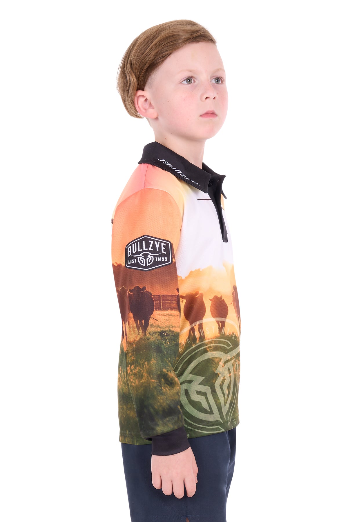 Bullzye Boys’ Orion Long Sleeve Tee - Multi