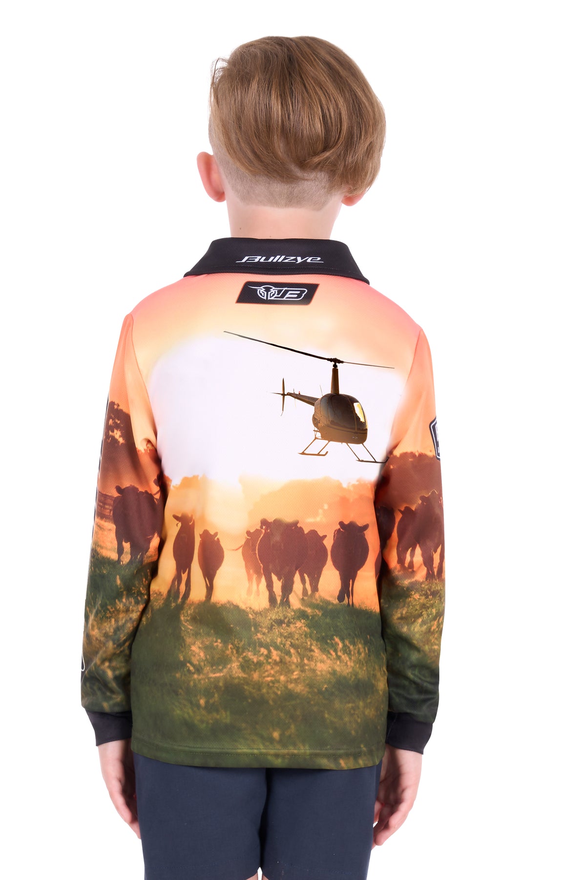 Bullzye Boys’ Orion Long Sleeve Tee - Multi