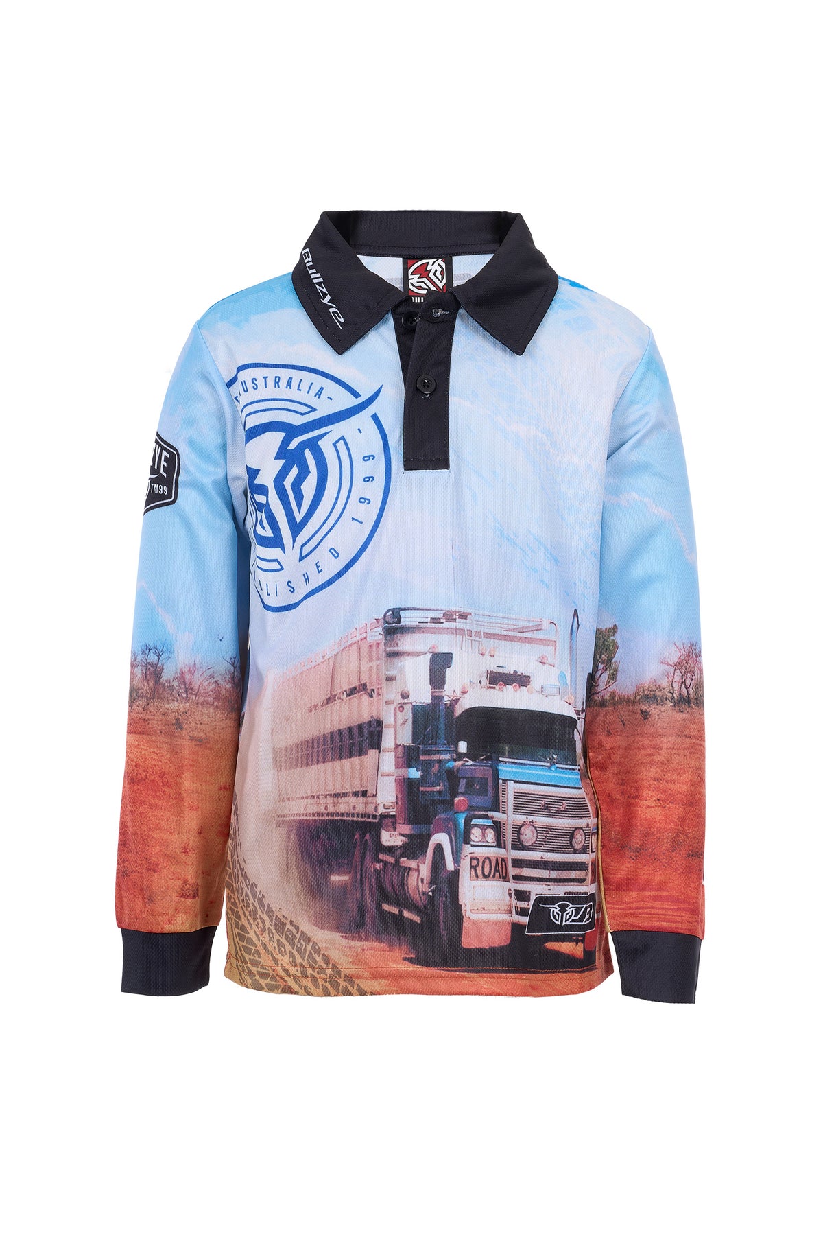 Bullzye Boys’ Roadie Long Sleeve Tee - Multi