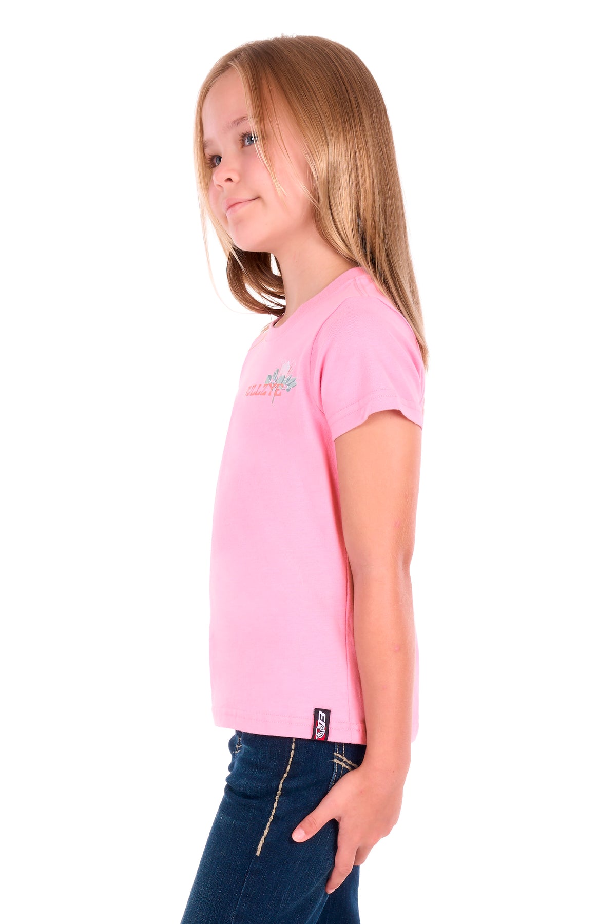 Bullzye Girls’ Willa Short Sleeve Tee - Flamingo Pink