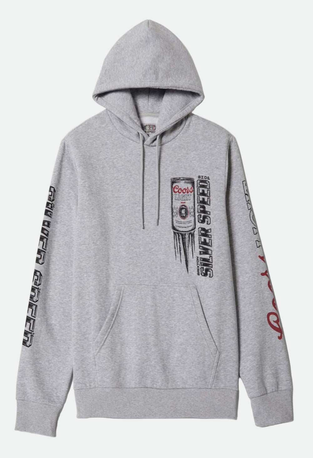 Brixton Men's Coors Light Silver Speed Hood - Heather Gray