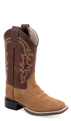 Old West Children's Leather Broad Square Toe Boots – Goodyear Welt