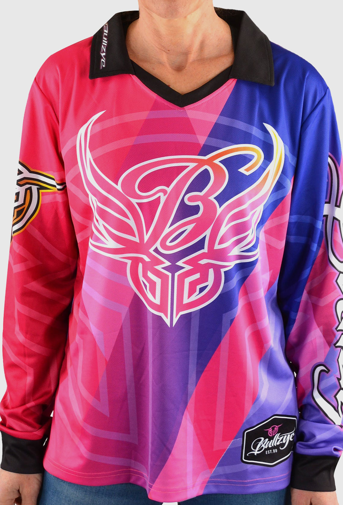 BULLZYE WOMENS WILD WINGS L/S FISHING TEE