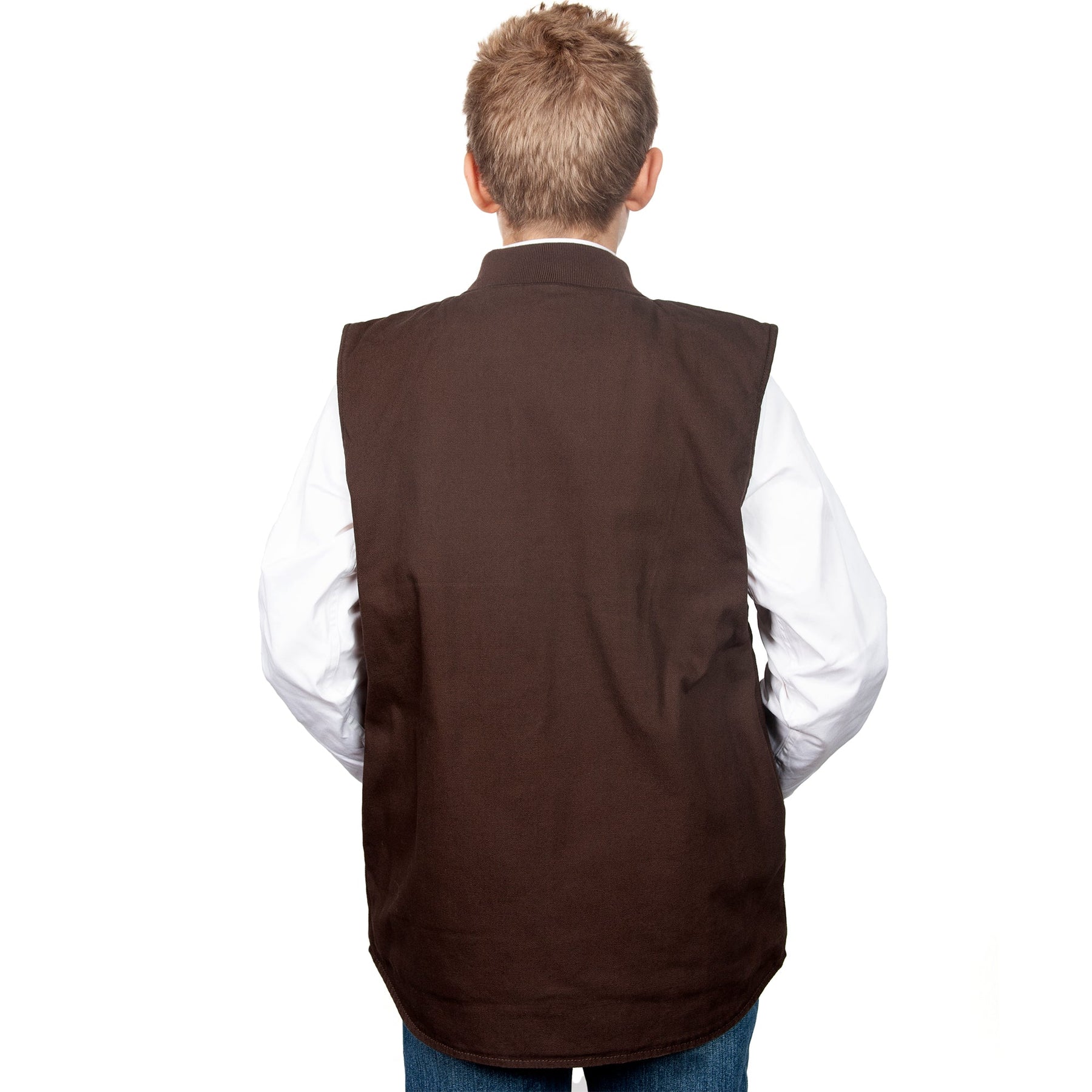 Just Country Kid's Junior Diamantina Vest_Chocolate