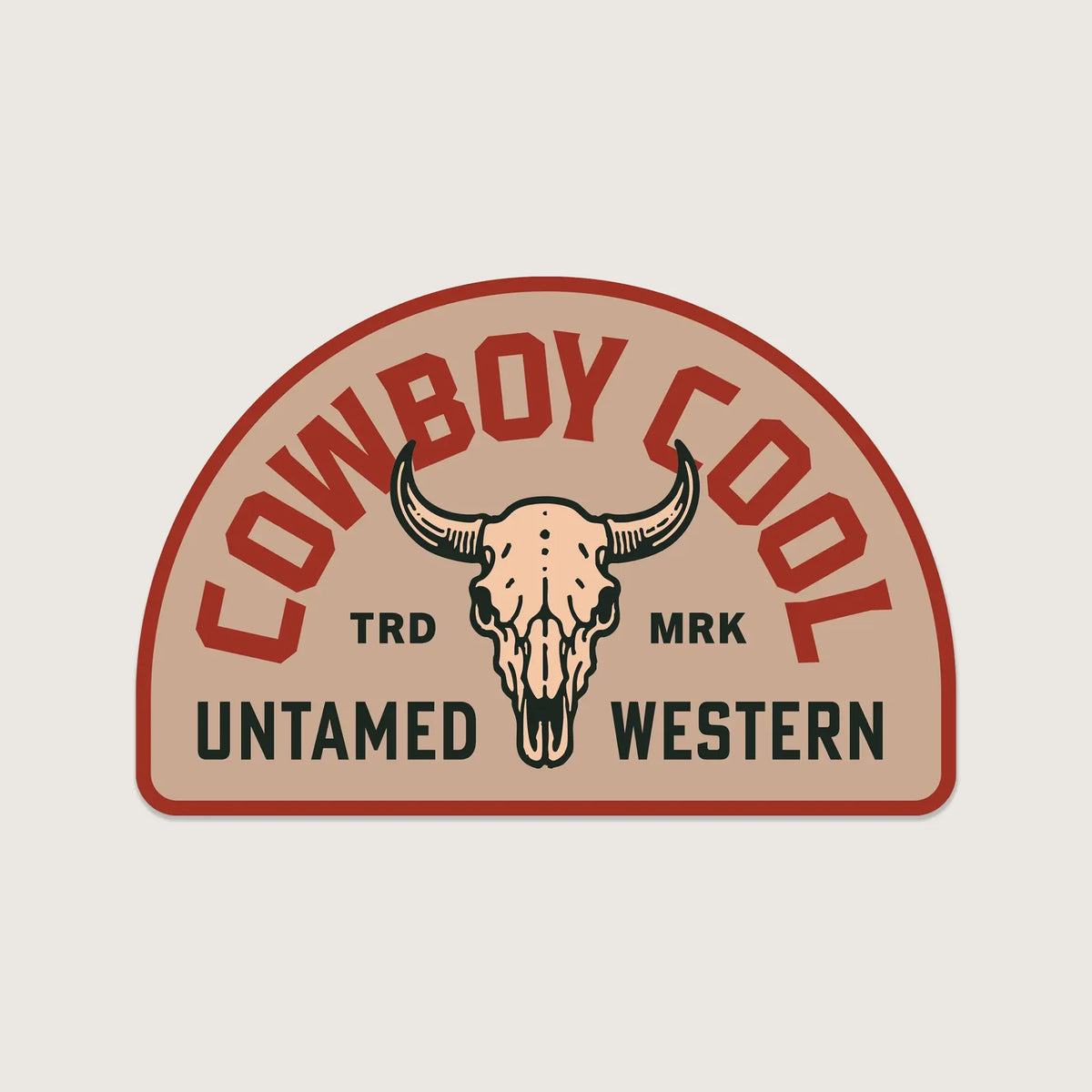 Cowboy Cool Badlands Sticker