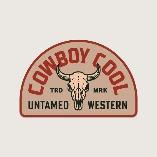 Cowboy Cool Badlands Sticker