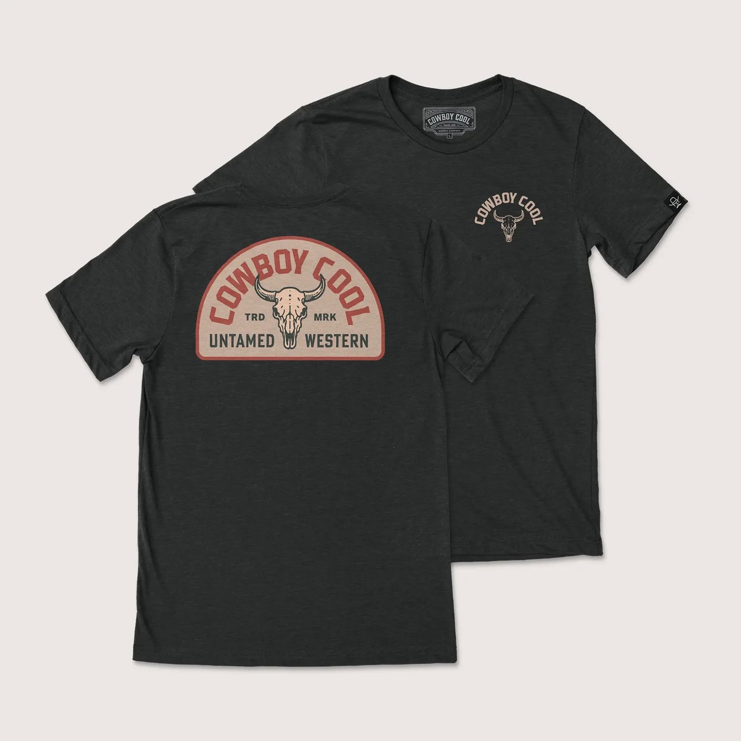 Cowboy Cool Unisex Badlands T-Shirt - Black