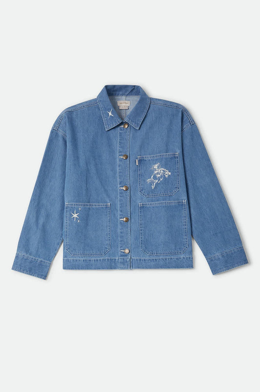 Brixton Women's Barn Jacket - Light Stone Wash