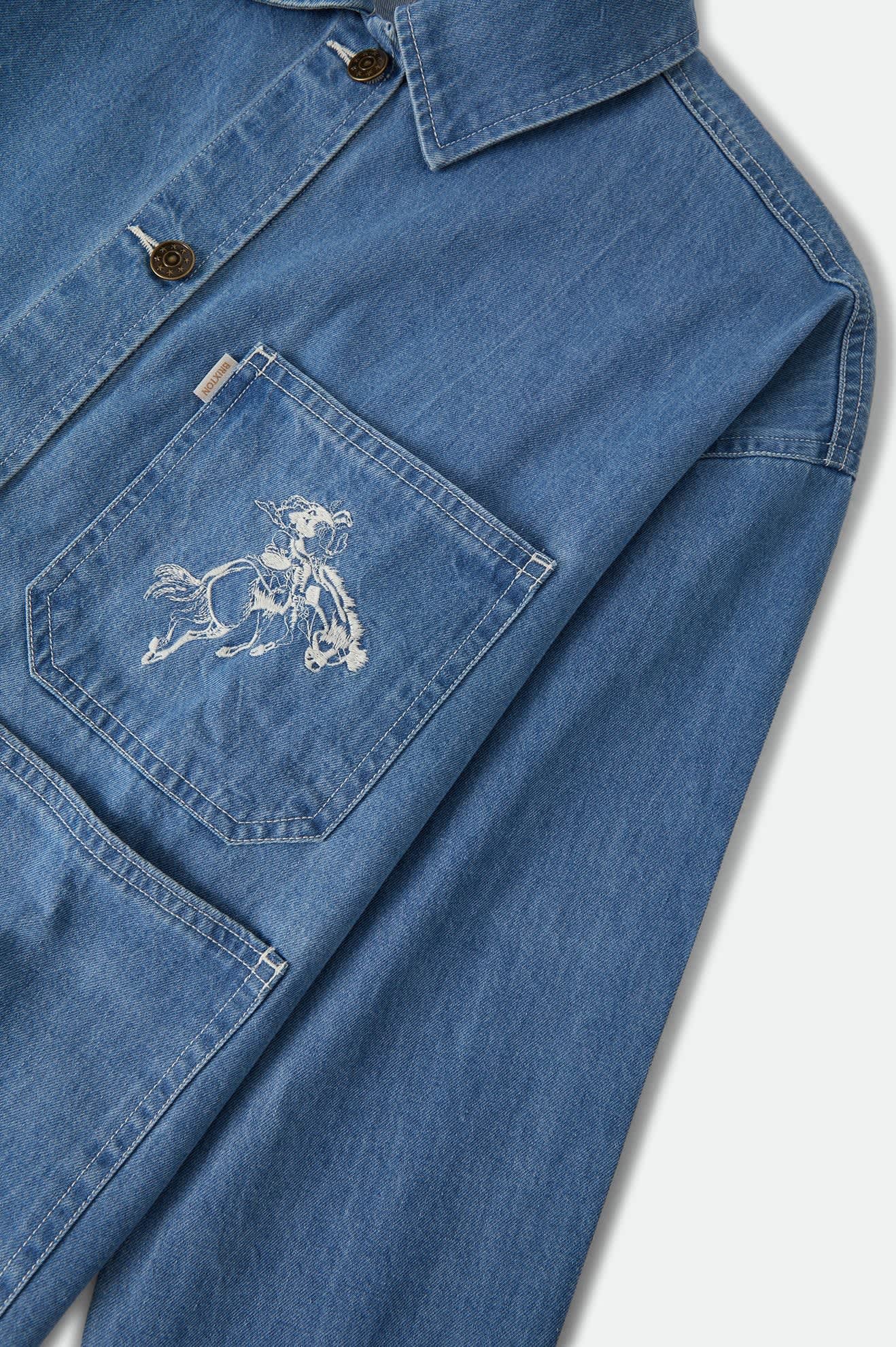 Brixton Women's Barn Jacket - Light Stone Wash