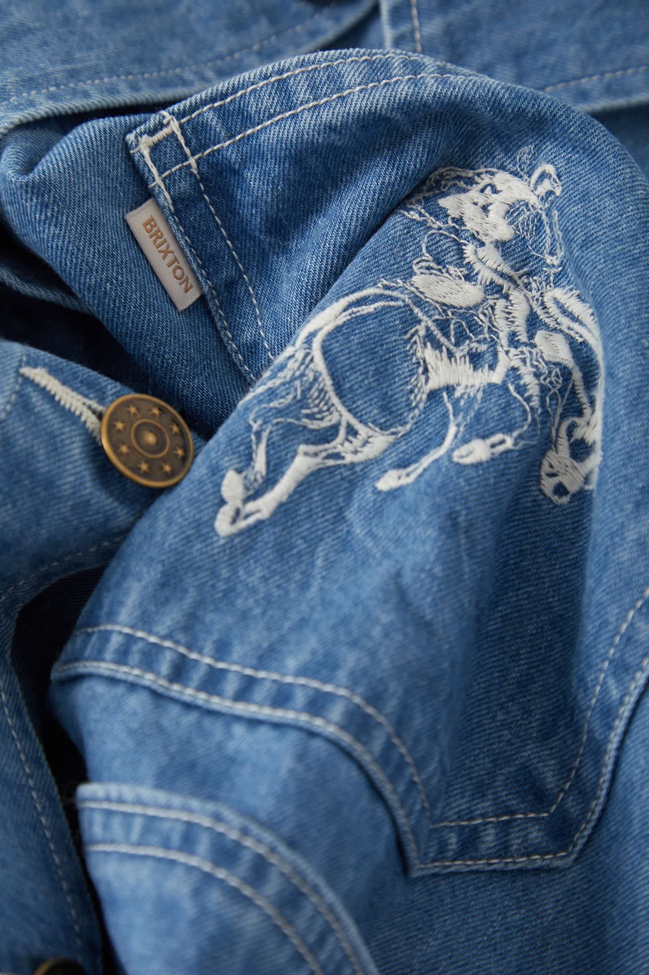 Brixton Women's Barn Jacket - Light Stone Wash