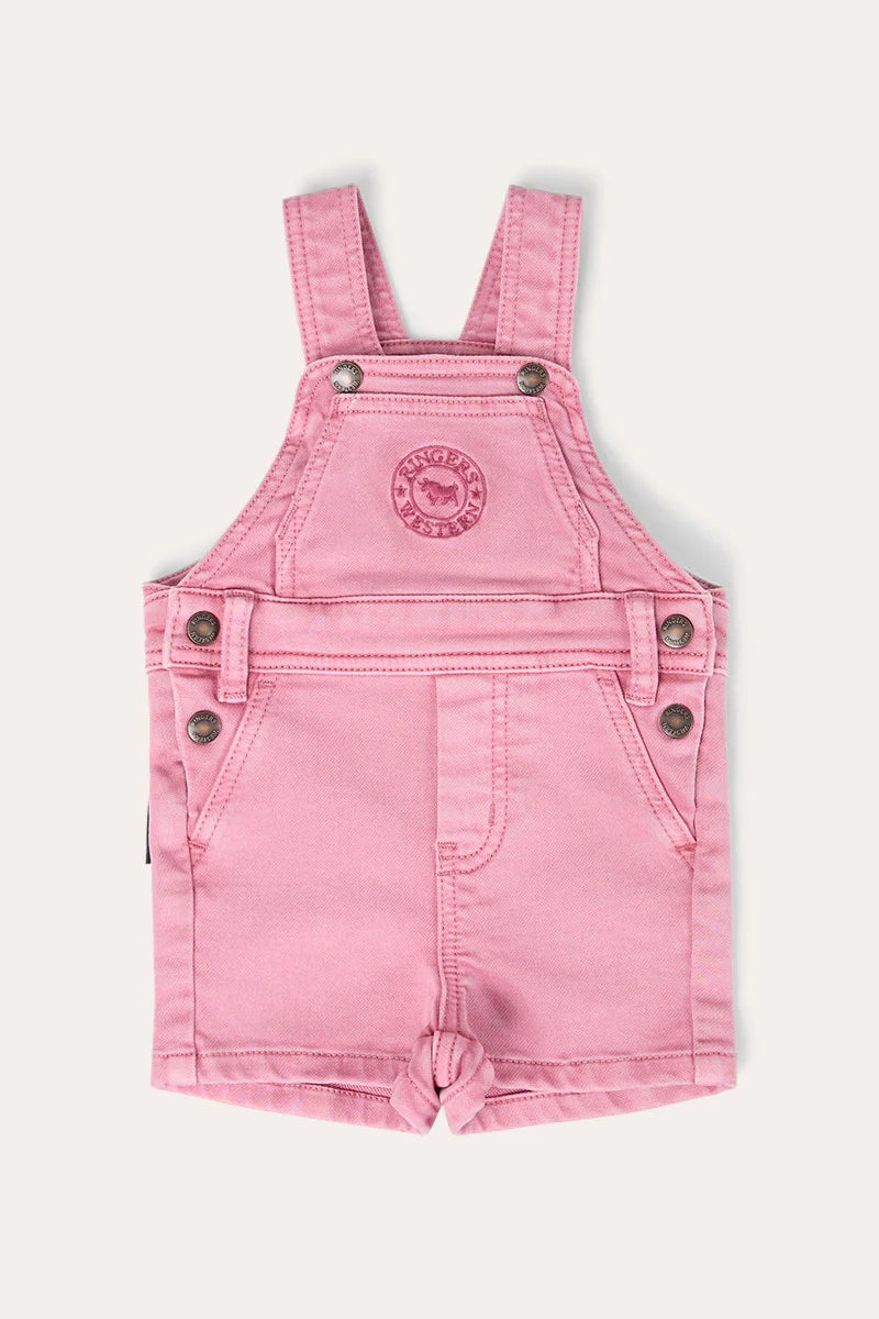 Ringers Western Barnyard Buddy Baby Shorts Overalls