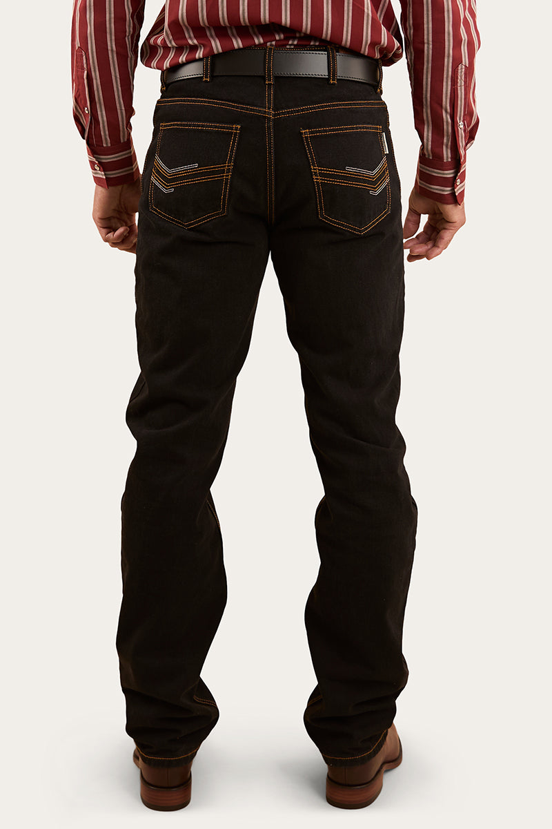Ringers Western Mens Barrington Slim Fit Jeans 34L - Black