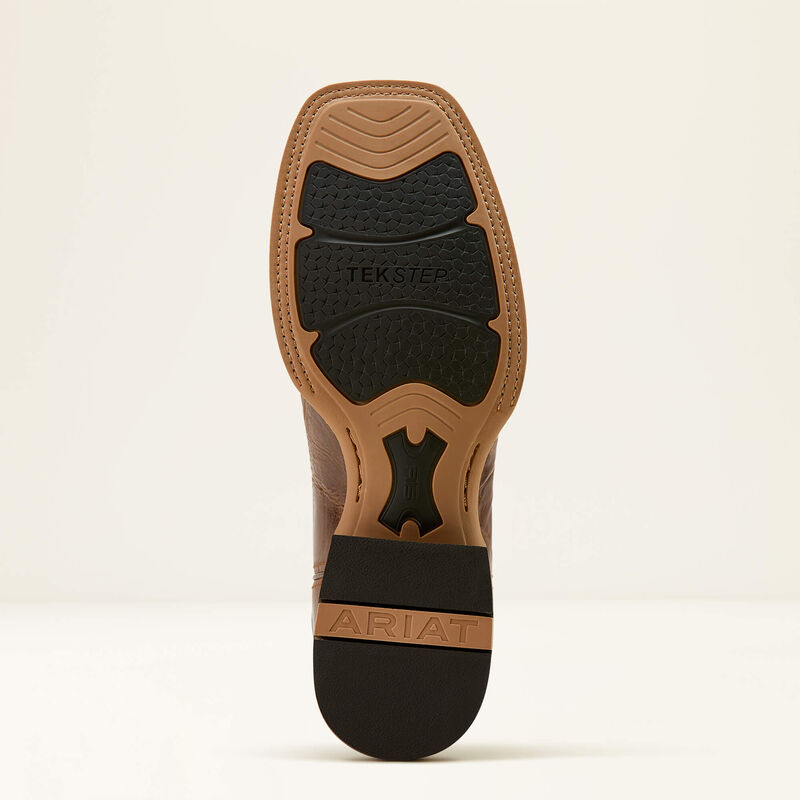 Ariat Baxter Cowboy Boot - DARK TAN|BLACK DEERTAN