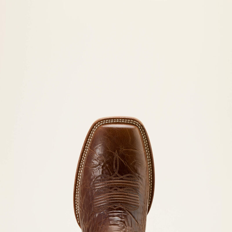 Ariat Baxter Cowboy Boot - DARK TAN|BLACK DEERTAN