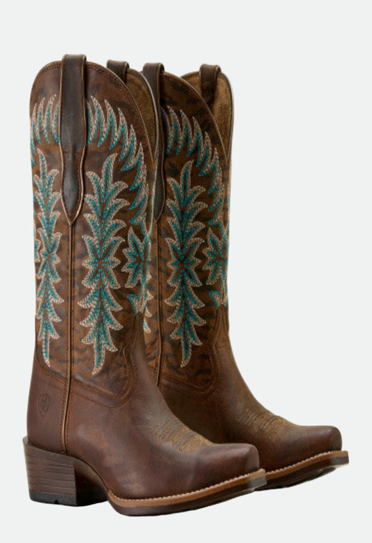 Ariat Women's Boots - Beaumont - Sassy Brown / Gilded Tiger Print