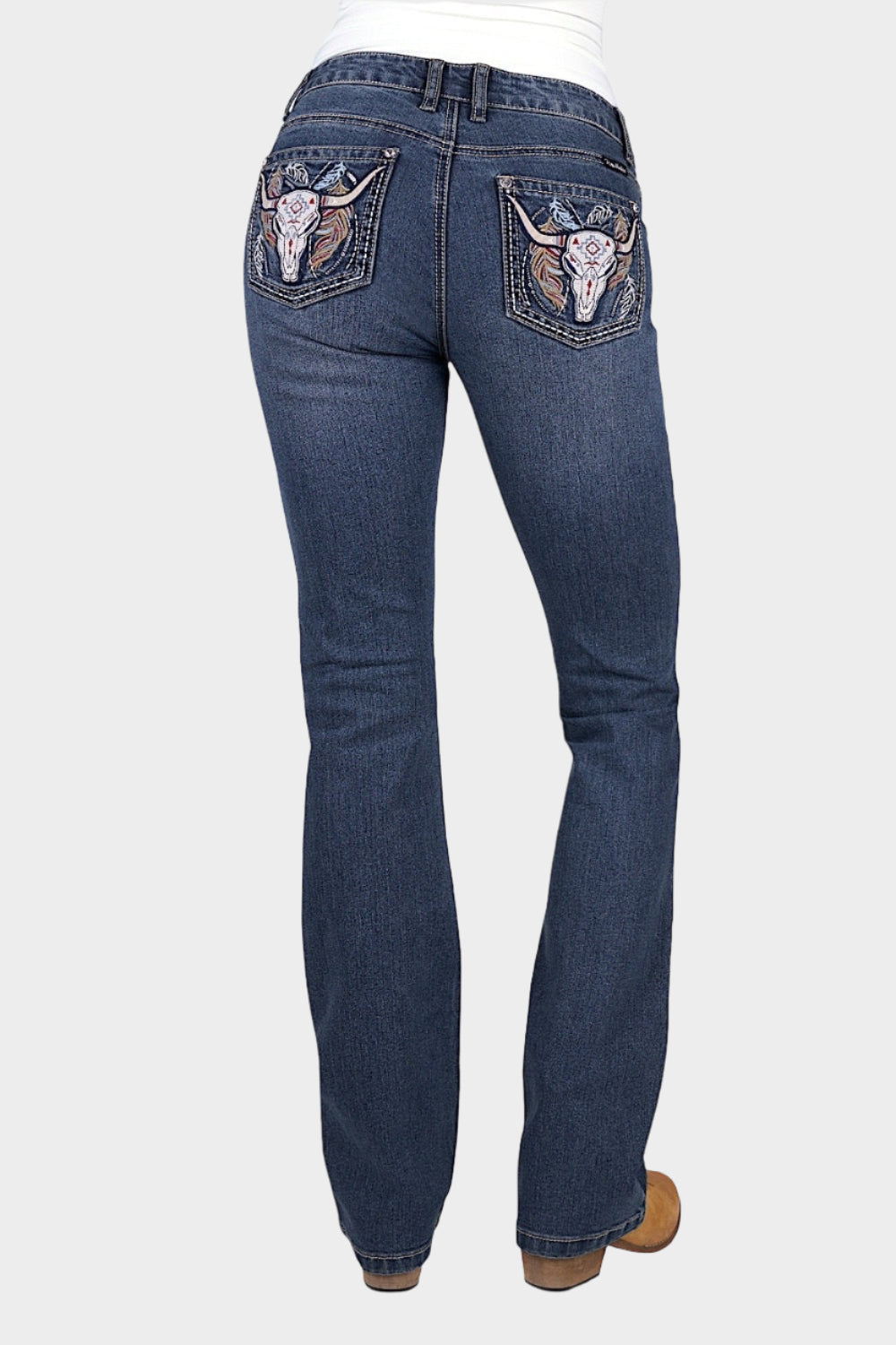 Pure Western Women's Bec Boot Cut Jean 34" Leg - Indigo