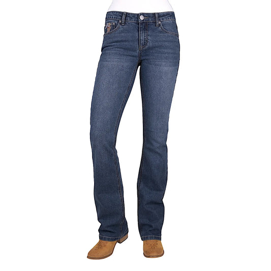 Pure Western Women's Bec Boot Cut Jean 34" Leg - Indigo