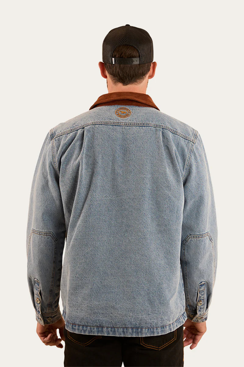 Ringers Western Men's Bellbrae Overshirt - Light  Wash Blue