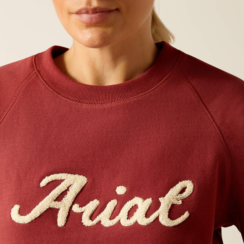 Ariat Women's Benicia Sweatshirt - BURNT RUSSET