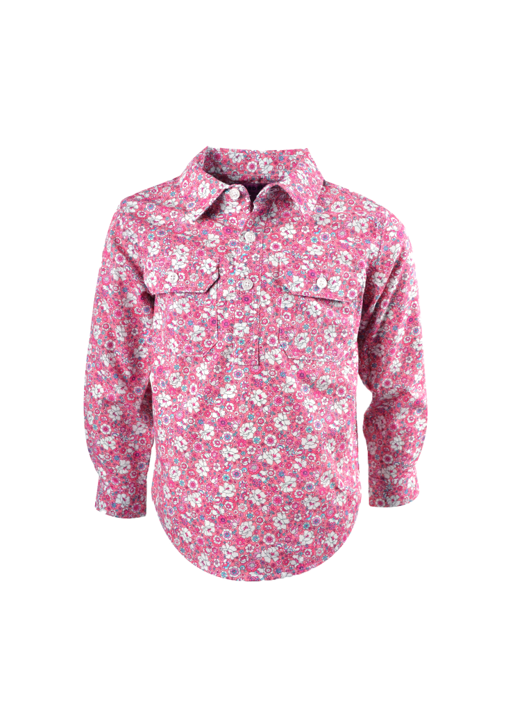 HARDSLOG KIDS BETHANY SHIRT- PINK